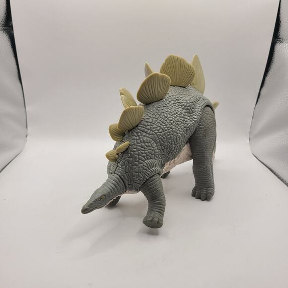1987 Vintage Playskool Definitely Dinosaurs SPIKE STEGOSAURUS Action Figure 12" - Picture 1 of 6